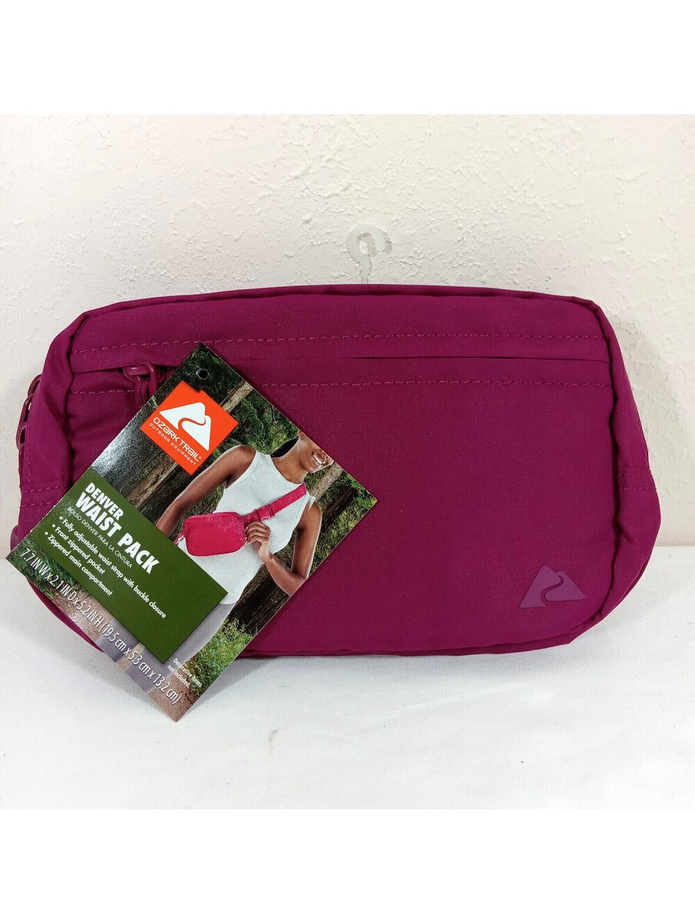 Ozark Trail Denver Waist Pack NEW Wine Purple Red 7" x 5" x 2"